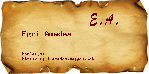 Egri Amadea névjegykártya